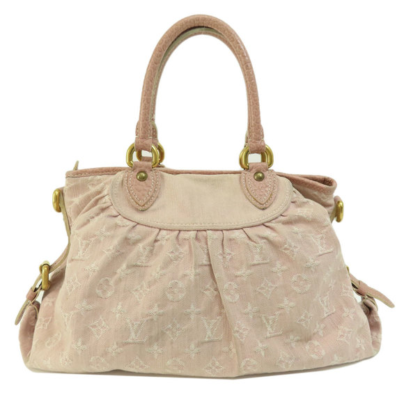 Louis Vuitton Neocabby MM Rose Handbag Monogram Denim - Picture 2 of 9